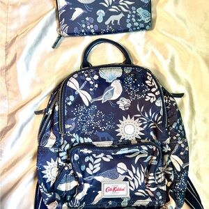 Cath Kidston Navy Woodland Backpack & Wallet Set – Discontinued